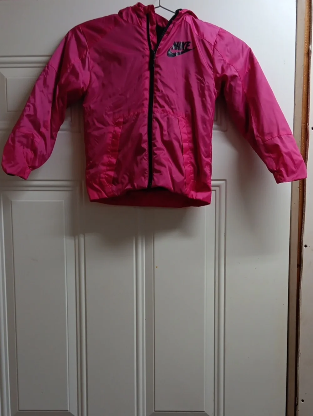 Nike Girls' Bright Pink Hooded Coat
